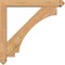 Ekena Millwork Imperial Arts and Crafts Smooth Bracket w/ Offset Brace, Western Red Cedar, 5 1/2"W x 36"D x 36"H BKT0604X36X36IMP03SWR - alternate 2